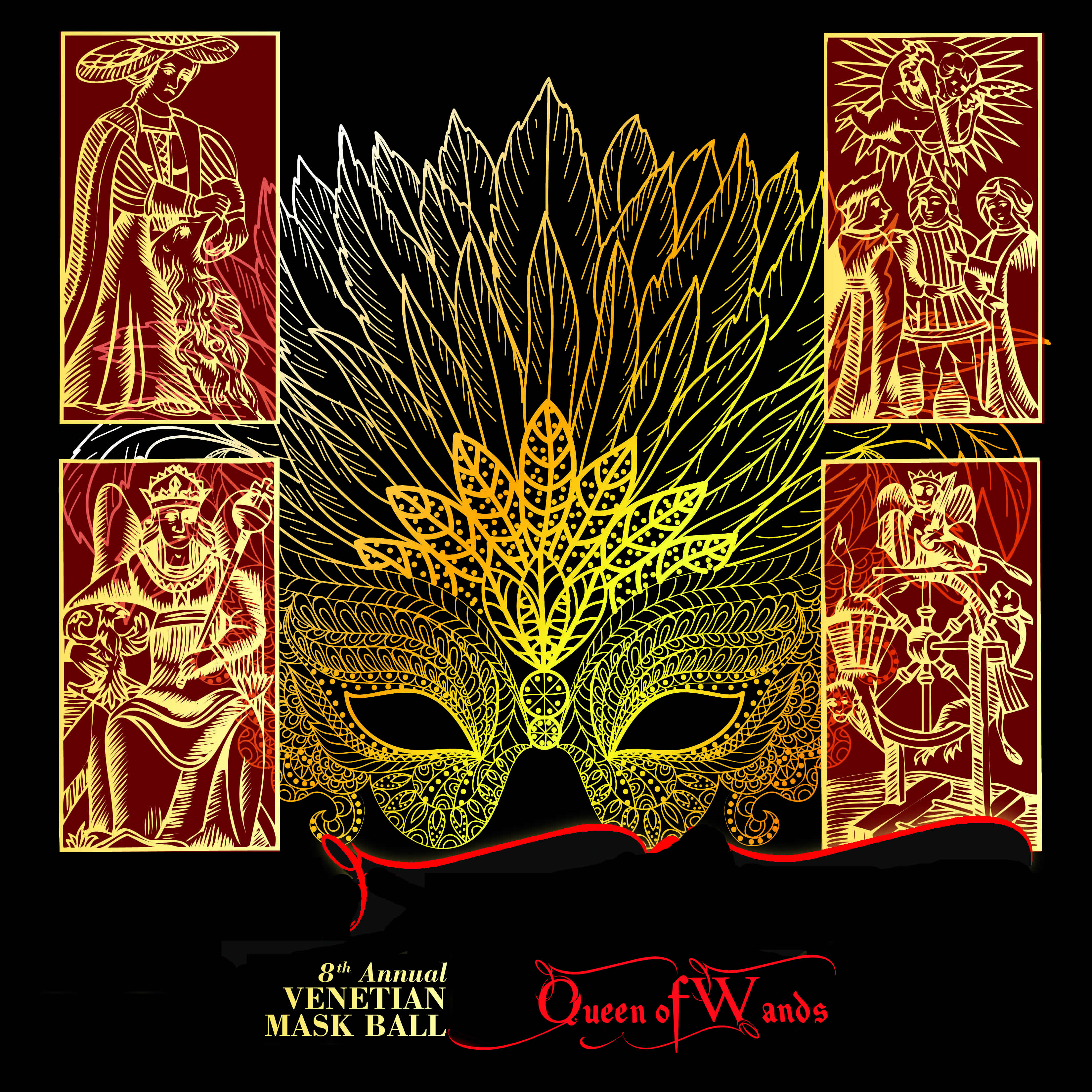 8th Annual Venetian Mask Ball - Queen of Wands